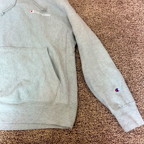Grey Champion Hoodie Size M - Picture 2 of 6